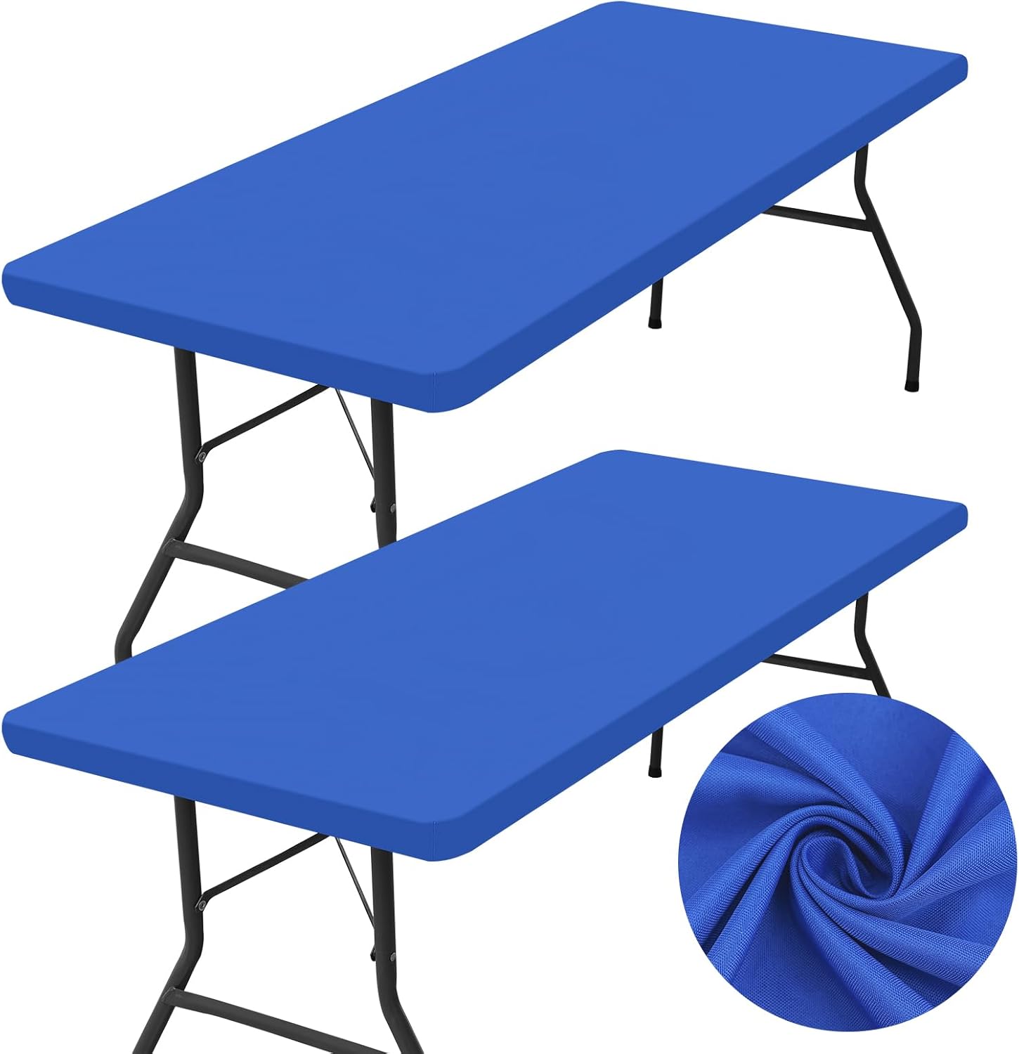 Amazon.com: homing 2 Pack Rectangle Table Cloth, Elastic Fitted Fabric ...