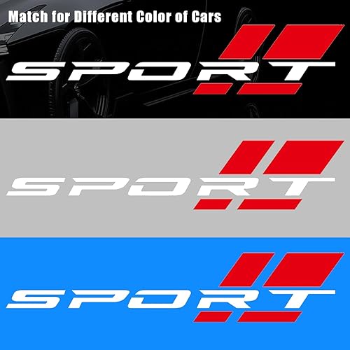 Miniatura 3 de Pincuttee Sport Letter Decal for Car,Reflective Car Sticker and Decal,Car BodyRearBumperDoor Decals,16inch Vechiles Sticker,Automotive Exterior