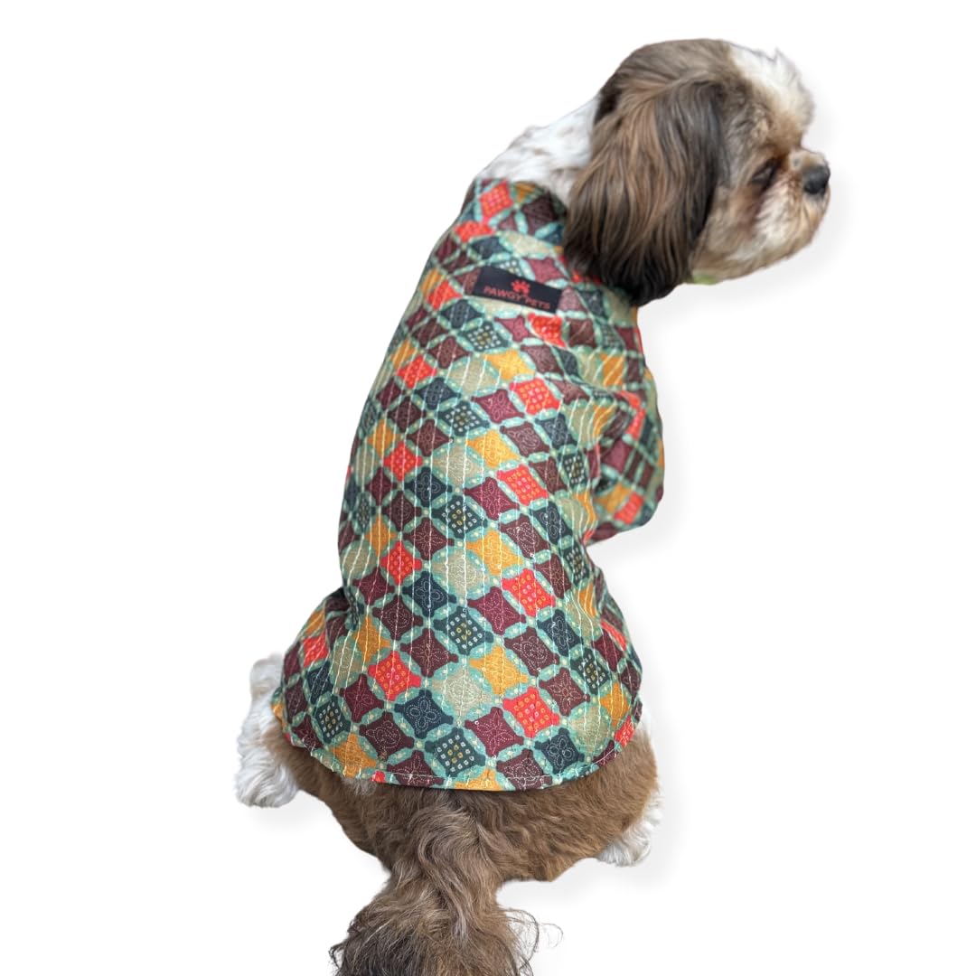 Pawgy Pets Multi Silk Kurta for Dog, Pet Outfit for Festive Season (4XL) (B0DDY541FG) Amazon Price History, Amazon Price Tracker