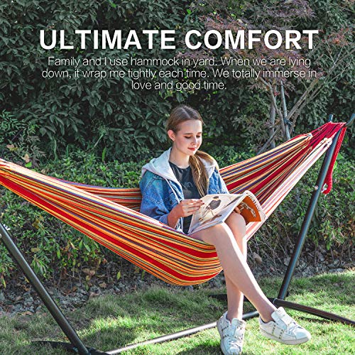 Image of PNAEUT Hammocks and Stand Double (Red)