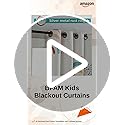 Image of BFAM Kids Blackout Curtains 9 feet Set of 1 - 100% Room Darkening, Thermal Insulated, Noise Reducing, Cute Animal & Rainbow Prints, Eyelet Curtains for Playroom, Bedroom & Nursery, Pack of 1 Curtain