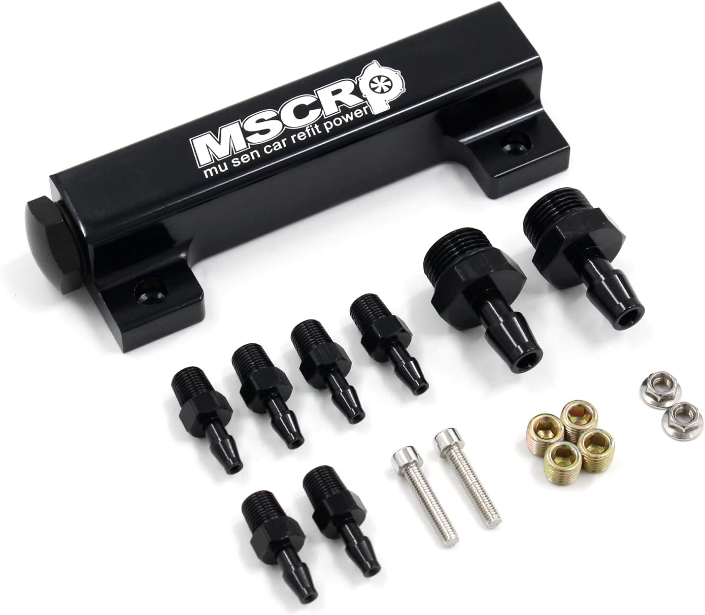 6 Port Vacuum Block Intake Manifold Kit Fuel Wastegate