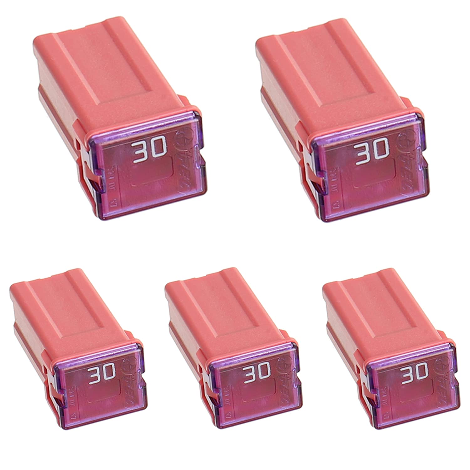 12-Piece Automotive Low Profile JCASE Fuse Kit – Assorted Amps For Cars, Trucks, Boats-618923