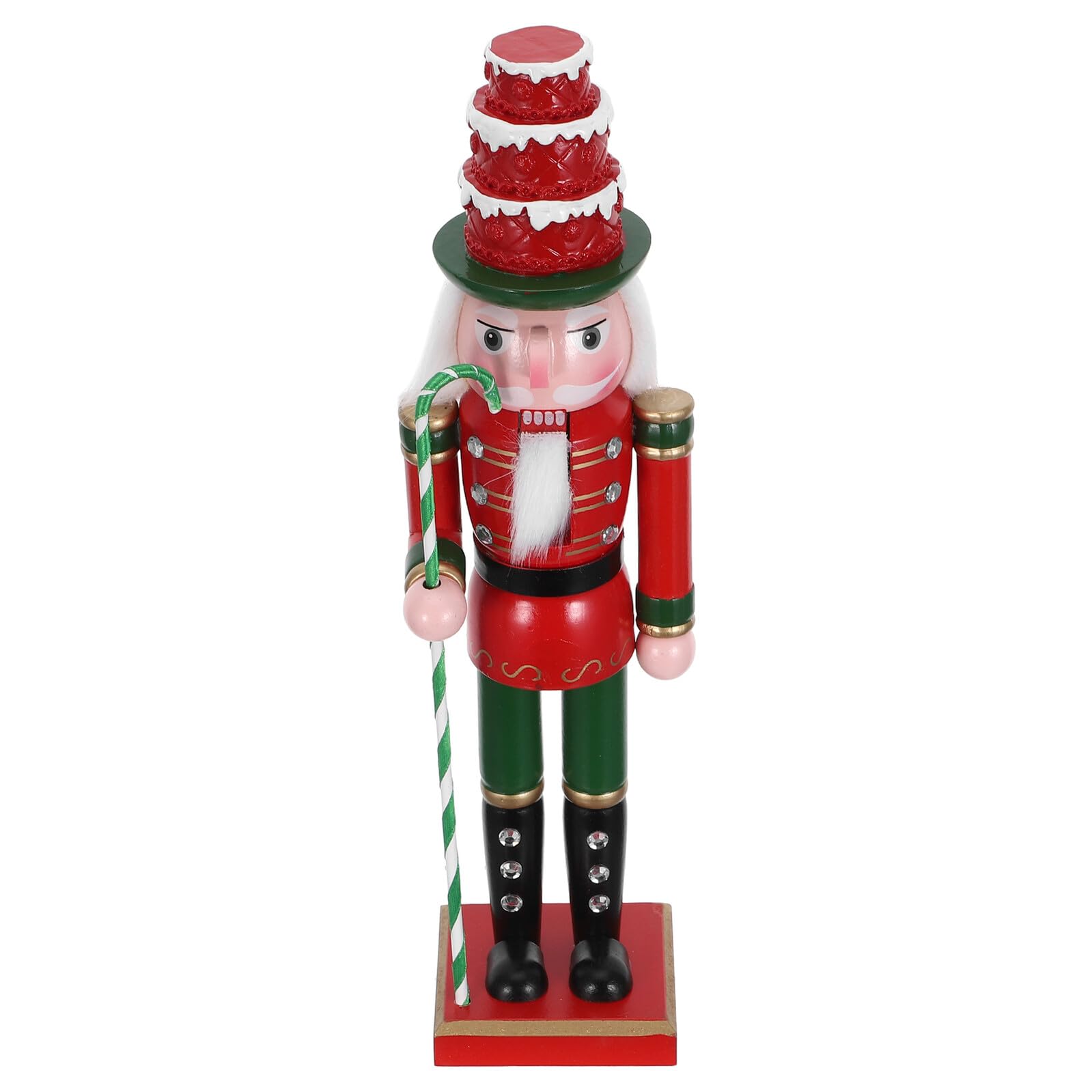 Casse-Noisette en Bois 38 Cm TOPBATHY Pastel pour Décoration de Table de Noël et Fêtes