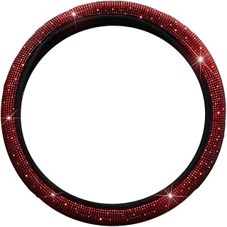 Totority 1 Peça Capa De Volante Com Strass Protetor De Volante De Verão Protetor De Volante Suprimentos De Carro Acessórios De Carro Antiderrapante Protetor De Roda De Carro Pano Capas De