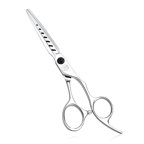 Moontay tijeras profesionales para el pelo diseño de hojas con agujeros de espada tijeras para cortar el pelo tijeras para peluquería peluquería
