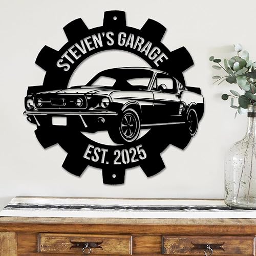 Miniatura 4 de Letrero de metal personalizado para garaje de padre, decoración personalizada para el hogar, regalos significativos para el día del padre,