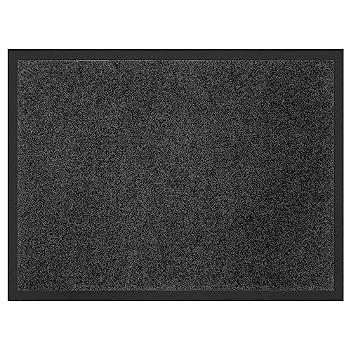 Douceur d'Intérieur, Tapis Rectangle (50 x 80 cm) Telio Gris, Anti-Poussière Uni
