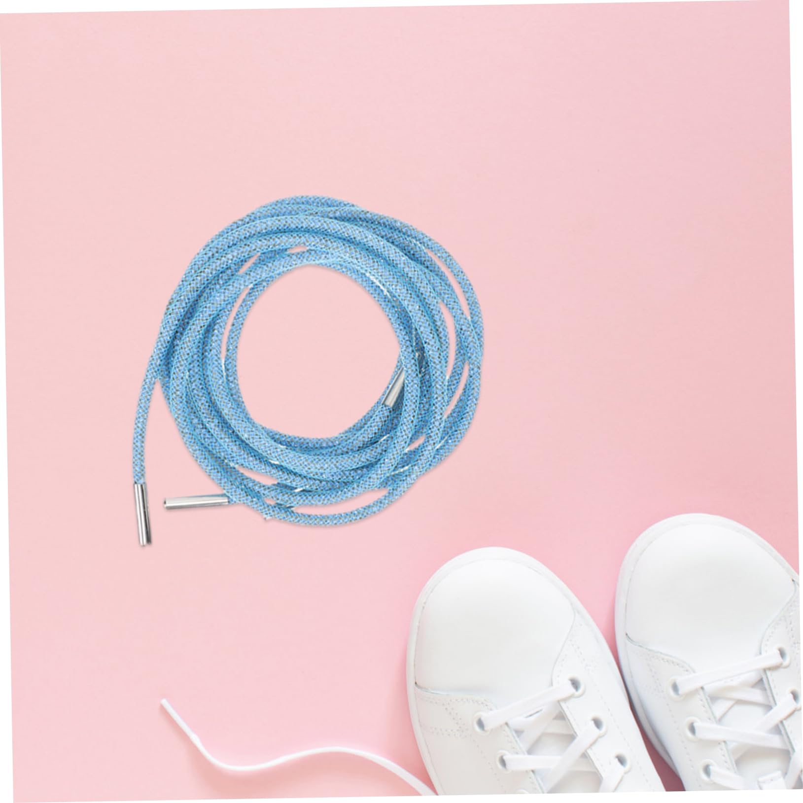 SOIMISS 4paires Lacets Ronds à Paillettes Décoration Brillante Pour Chaussures Pour Accessoiriser Vos Tenues