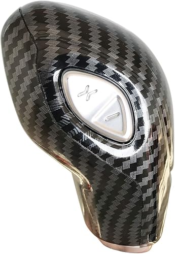 Miniatura 8 de ruihe Cubierta de la perilla de la palanca de cambios de coche de fibra de carbono, ajuste para Ford Focus Fiesta Fusion Escape C-Max Transit-150