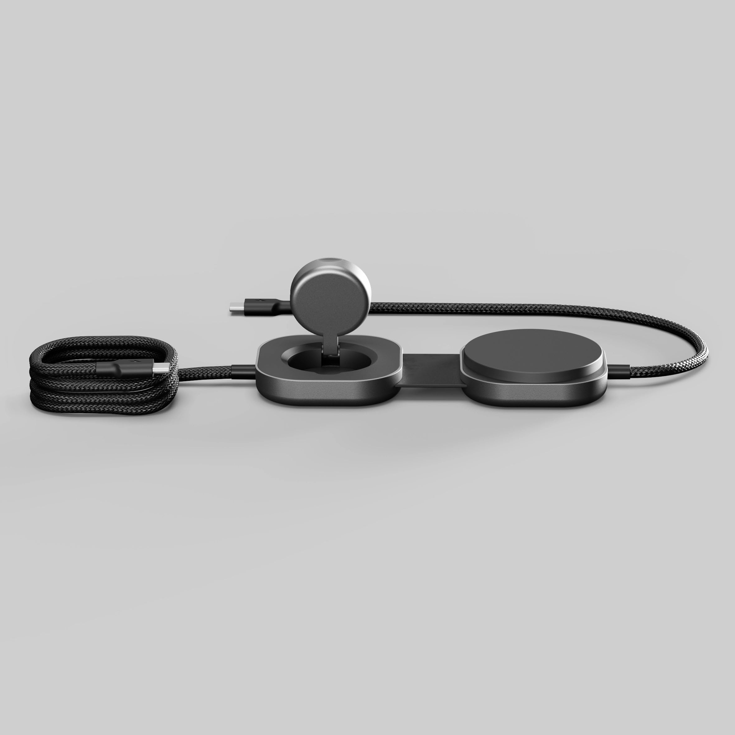 Zens Wireless Charging Cable Pro 3, Cavo di Ricarica USB-C a USB-C da 1.5 m, MagSafe e Qi2 15W, Compatibile con iPhone Air/17/16/15/14/13/12, AirPods e Apple Watch, Nero