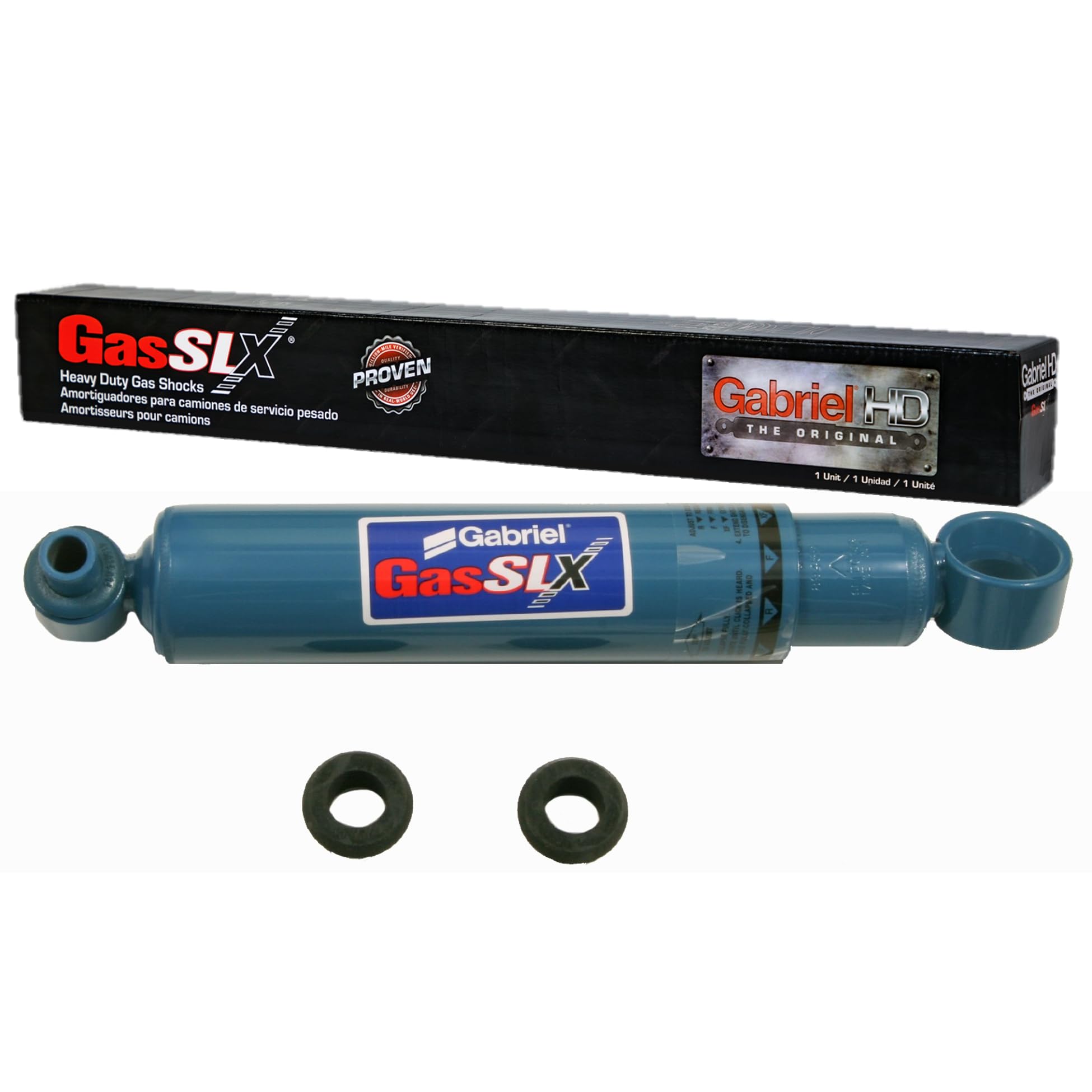 Gabriel 89459 GasSLX Adjustable HD Front Shocks Fits Kenworth T2000 T440 T470 T600 T600B T602 T600A T660 T700 T800 W900; OEM# 65159MM 65159 925125 315548 6710522 671052-2
