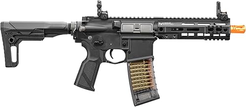 Vista 27 de G&G Airsoft CM16 TR16 M4 Caja de cambios de metal completo de alto rendimiento Rifle AEG de 0.236 in con RAS y grúa integrados, máquina de combate