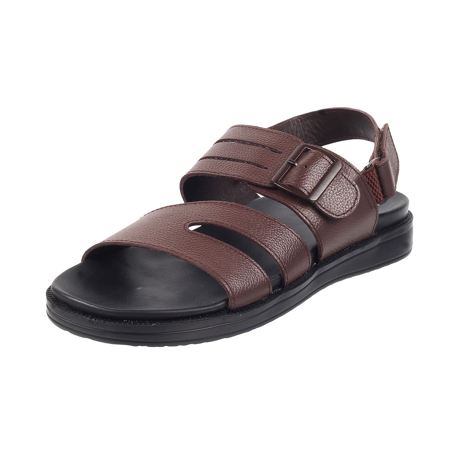 Metro Men Brown Leather Sandal UK/7 EU/41 (18-1603) (B0BM7X7RQ4) Amazon Price History, Amazon Price Tracker