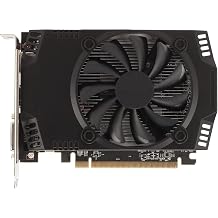 RX550 Gaming Graphics Card, 4GB GDDR5 128Bit Single Fan PC Graphics Card with 512 CUDa Cores, Supports Up To 7680X4320, No Noise Interference for Computer Accessories