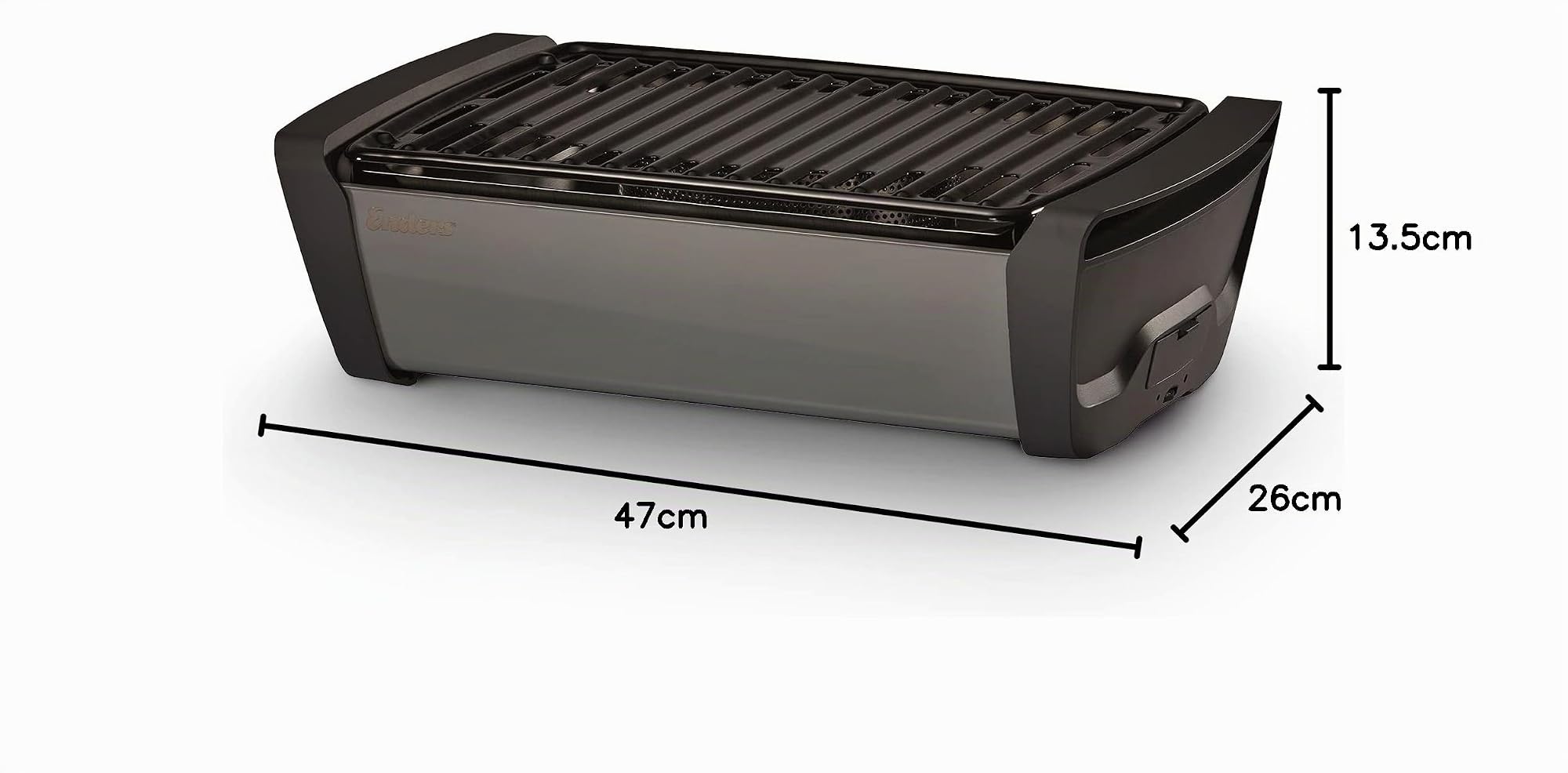 Enders Aurora Barbacoa carbon sin humo – Barbacoa pequeña con tecnología aireación, Bbq carbon con batería y conexión powerbank – Barbacoa de carbon para balcón, picnic y camping Gris #1364