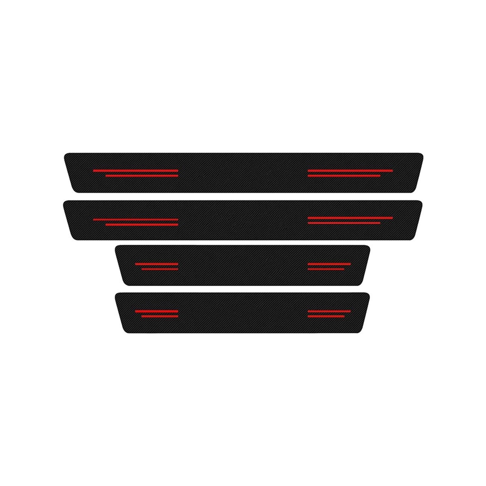 Car Decoration Trunk Door Threshold Sill Decals Protective Film Stickers for VW for Passat B5 B6 B7 B8 IENQBVL(4PCS)