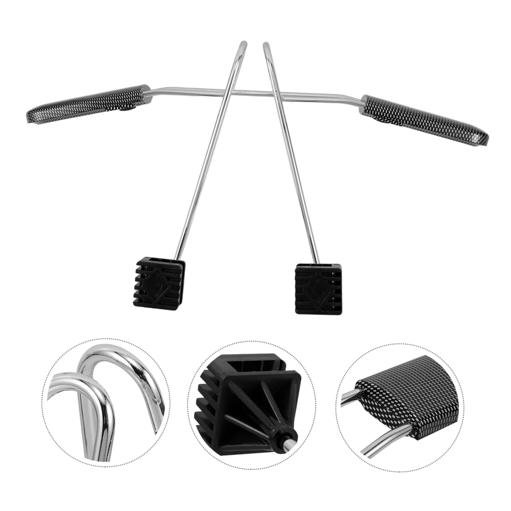 PRETYZOOM Gruccia per Auto in Acciaio Inossidabile, Appendiabiti per Poggiatesta, Salvaspazio, Regolabile 40-52cm, per Viaggi e Camicie