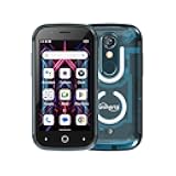 Unihertz Jelly Star Mini Smartphone 3 Inch Smallest Tiny 4G Cell Phone Android 13 Transparent Design LED Light NFC OTG 8GB RAM 256GB ROM (Blue) Compatible with T-Mobile and Verizon only