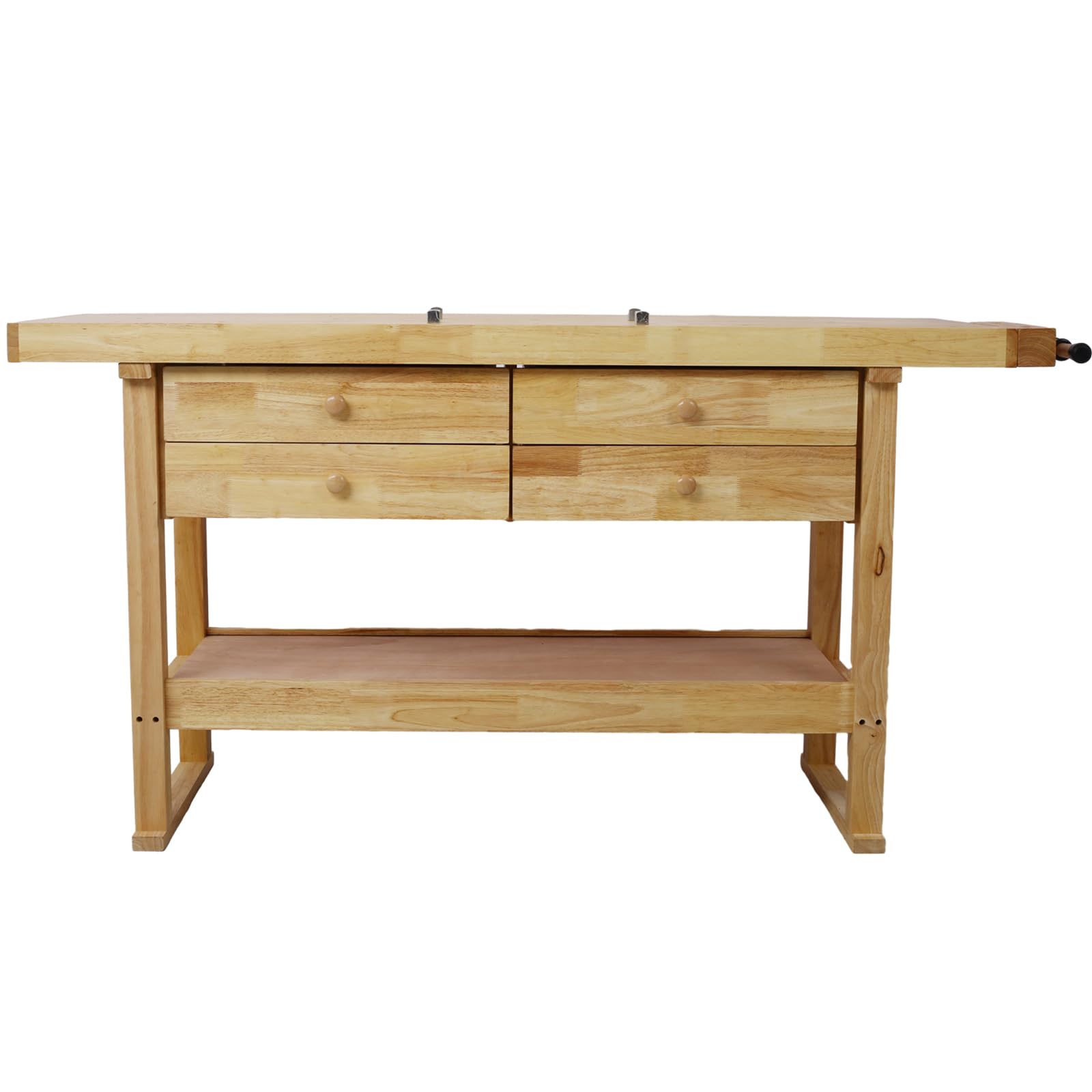 60-inch Wooden Workbench with 4 Drawers – Heavy-Duty Workbench for
