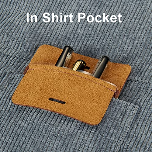 Jvwtzxy KOUDAIBITAO Pocket Protector, 3 Pcs Leather Pocket Pen Holder Organizer Pouch thumb #3