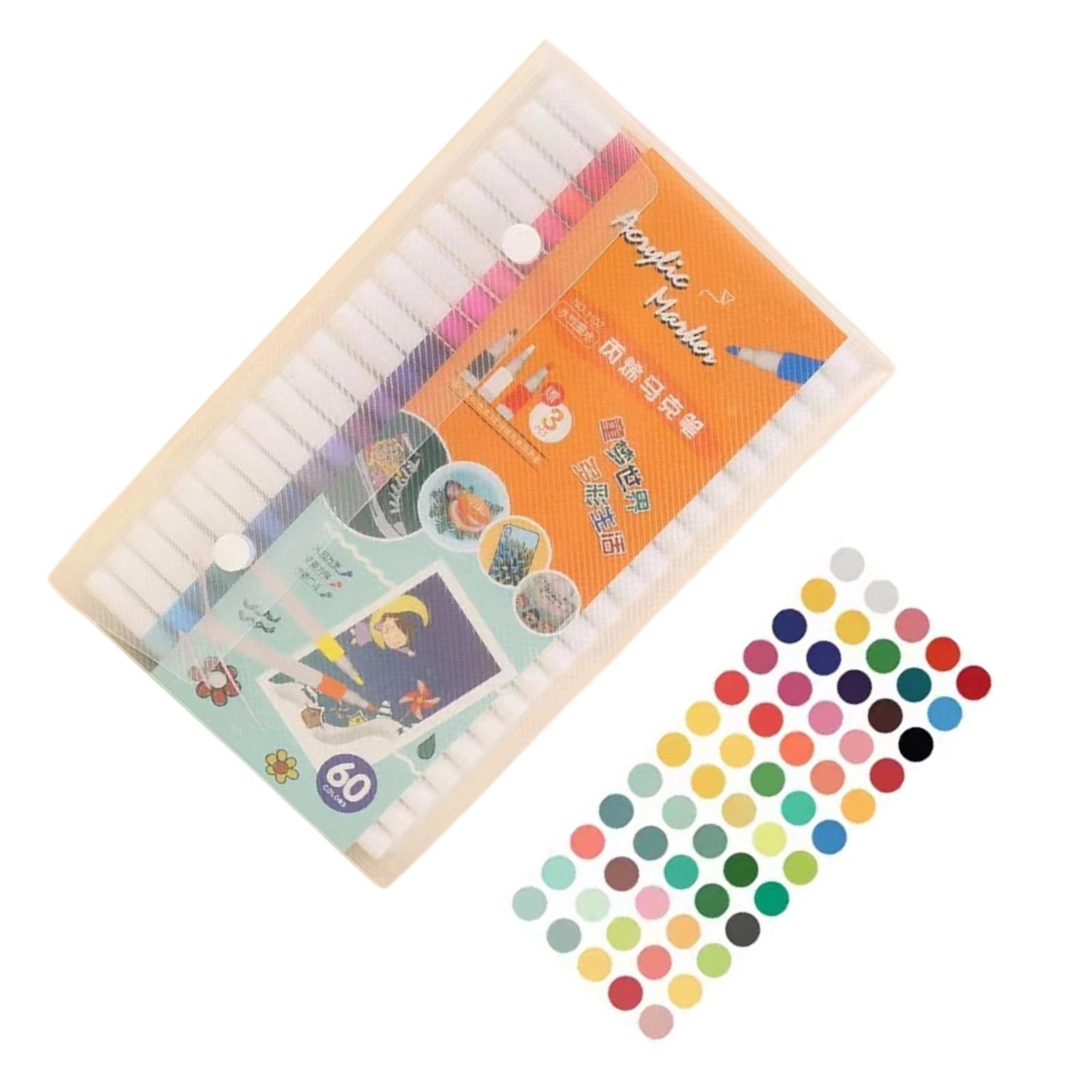 Kalttoy 60 Colors/Box 36/48 / Acrylic Pen Acrylic Marker Drawing Pens Colouring Pen Art Supplies For Rock Painting Glass Markers