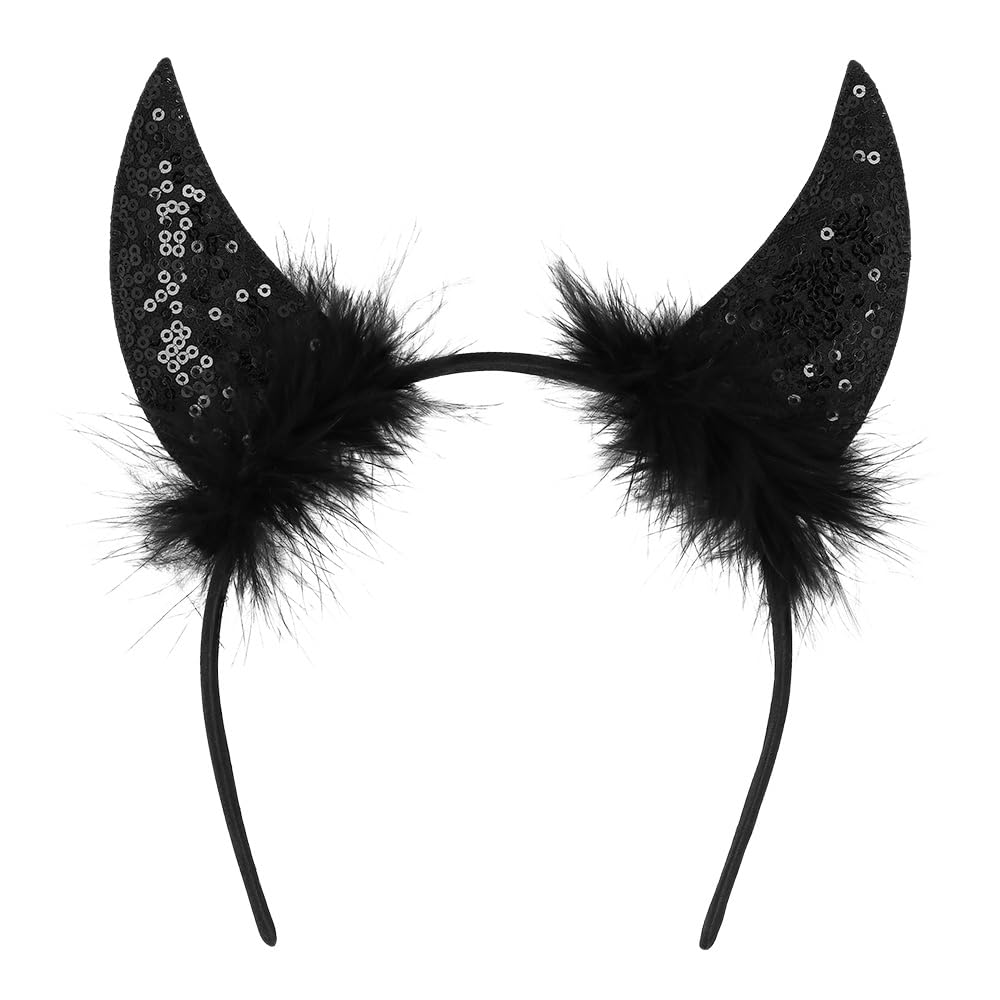 Boland - Set of 4 Devil Diamond Tiara Headband for Devil or Demon Costume