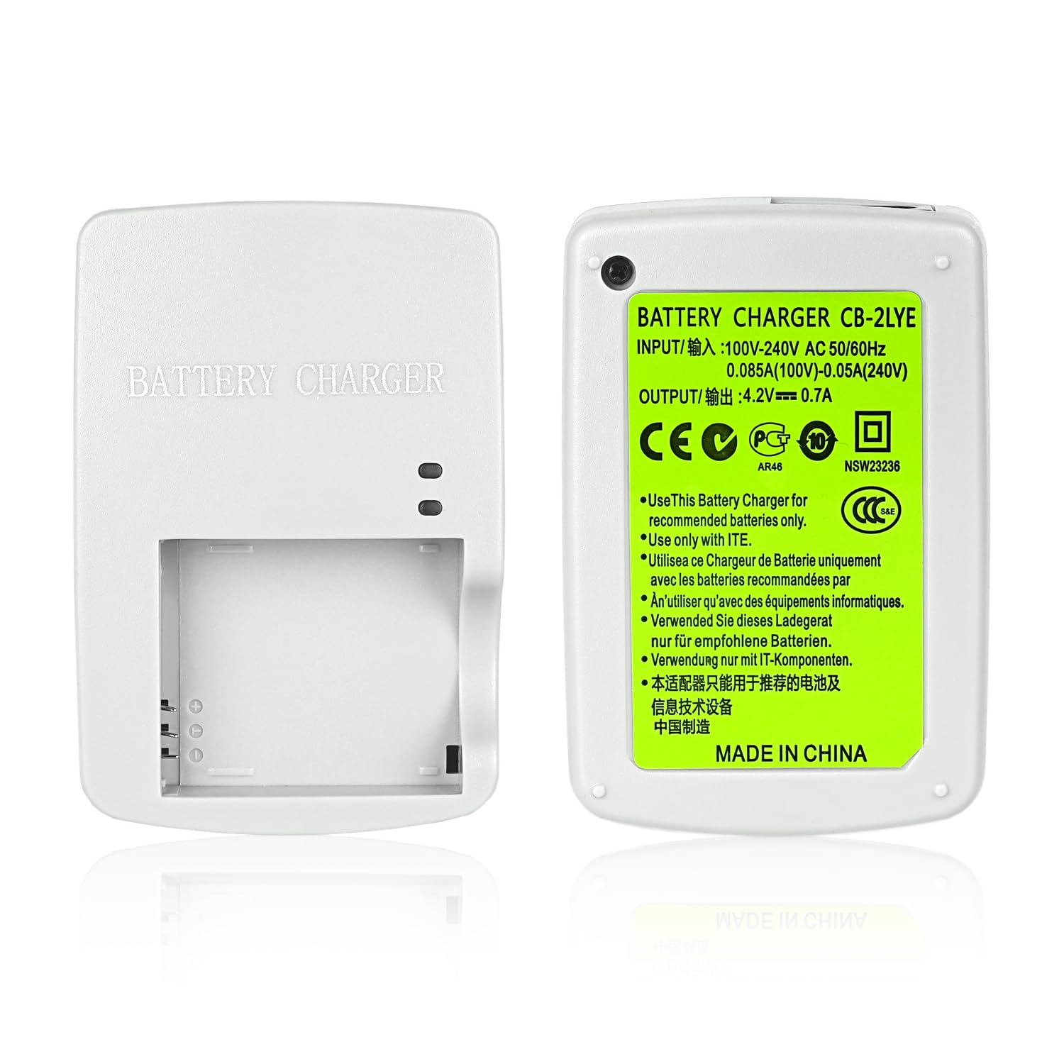 NB-6L/NB-6LH CB-2LY Caricabatterie Compatibile con Canon PowerShot SX540 HS, SX530 HS, SX520 HS, SX510 HS, SX500 HS, SX170 IS, SX700 HS, SX710 HS, SX610 HS, SX600 HS, S120, D20, D30, S90