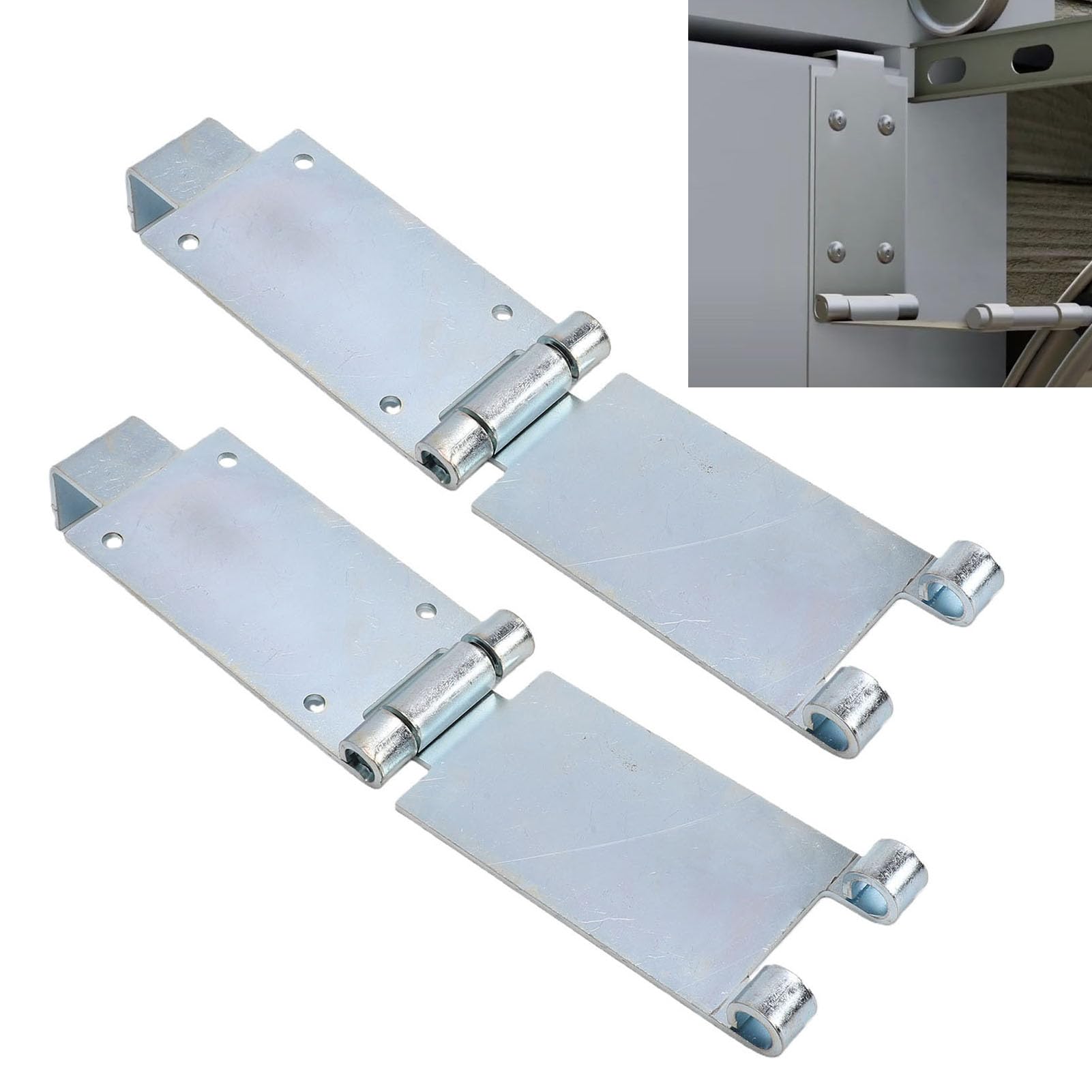 2 Piezas Soporte de Puerta de Garaje de Baja Acero Galvanizado