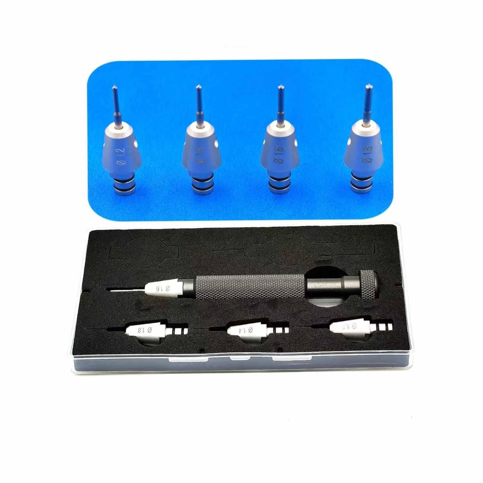 Kit de destornilladores para reparación de relojes, puntas de repuesto, anillos de goma para joyería y otros dispositivos.