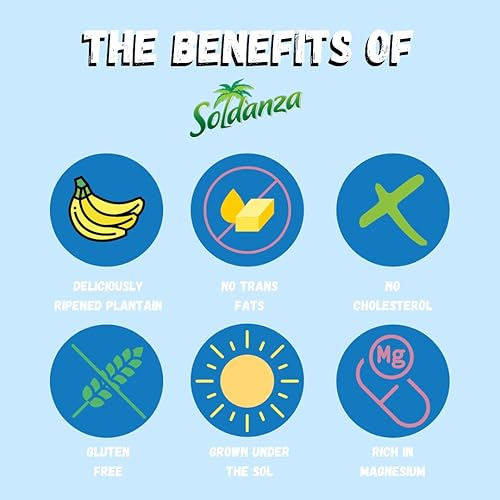 Miniatura 4 de Soldanza Chips de plátano dulce de pimienta, 2.5 onzas (paquete de 24)