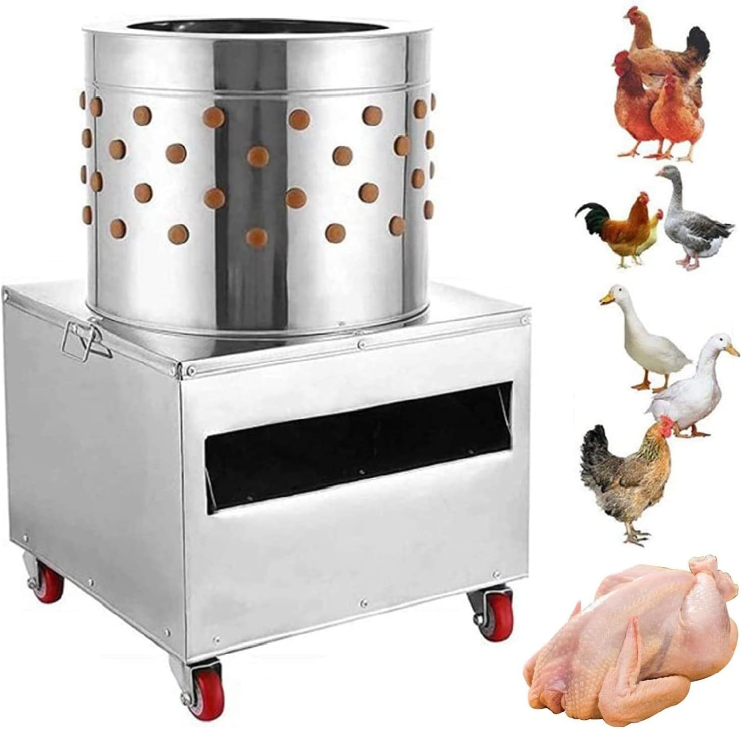 TIRGAT Chicken Plucker Machine 2HP 110V 20" Chicken