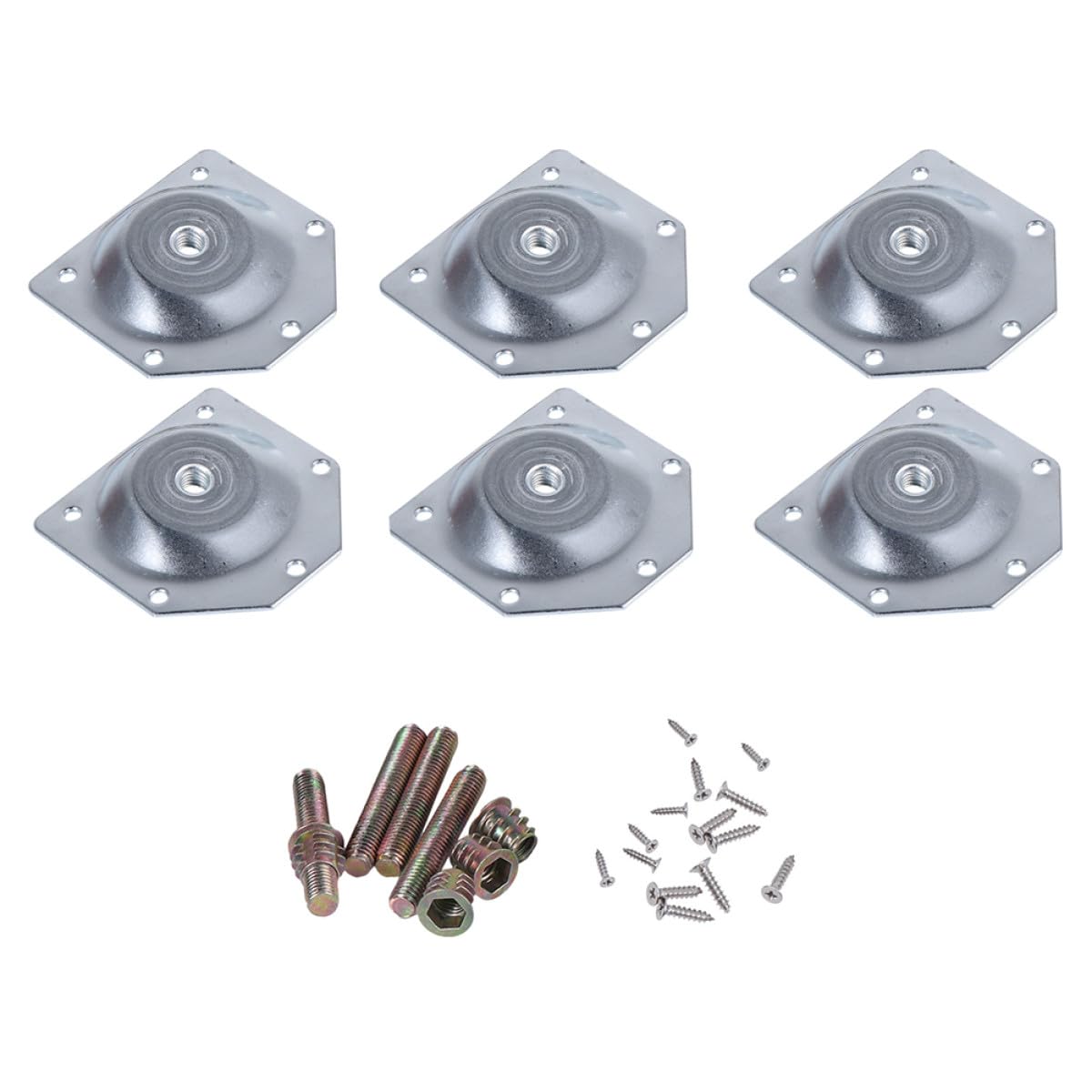 Conector de patas de mesa para fijación segura y estable de tus muebles nórdicos, 6 unidades