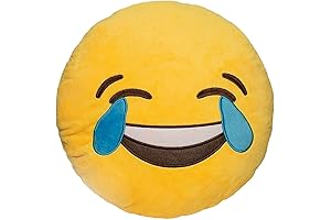 EvZ Certified Laughing Crying Emoji Pillow: Ultimate Softness and Expressive Decor