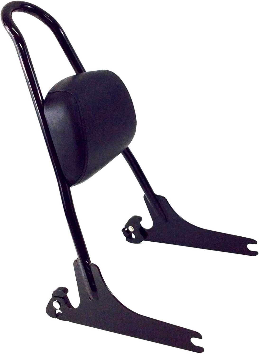 Black Tall Quick Release Passenger Detachable Backrest Harley Davidson Dyna Street Bob Low Rider S Super Wide Glide 2006-2017 Pad 52631 07 One Piece Sissy Bar Upright 52300046A Detachables Bobber 2016