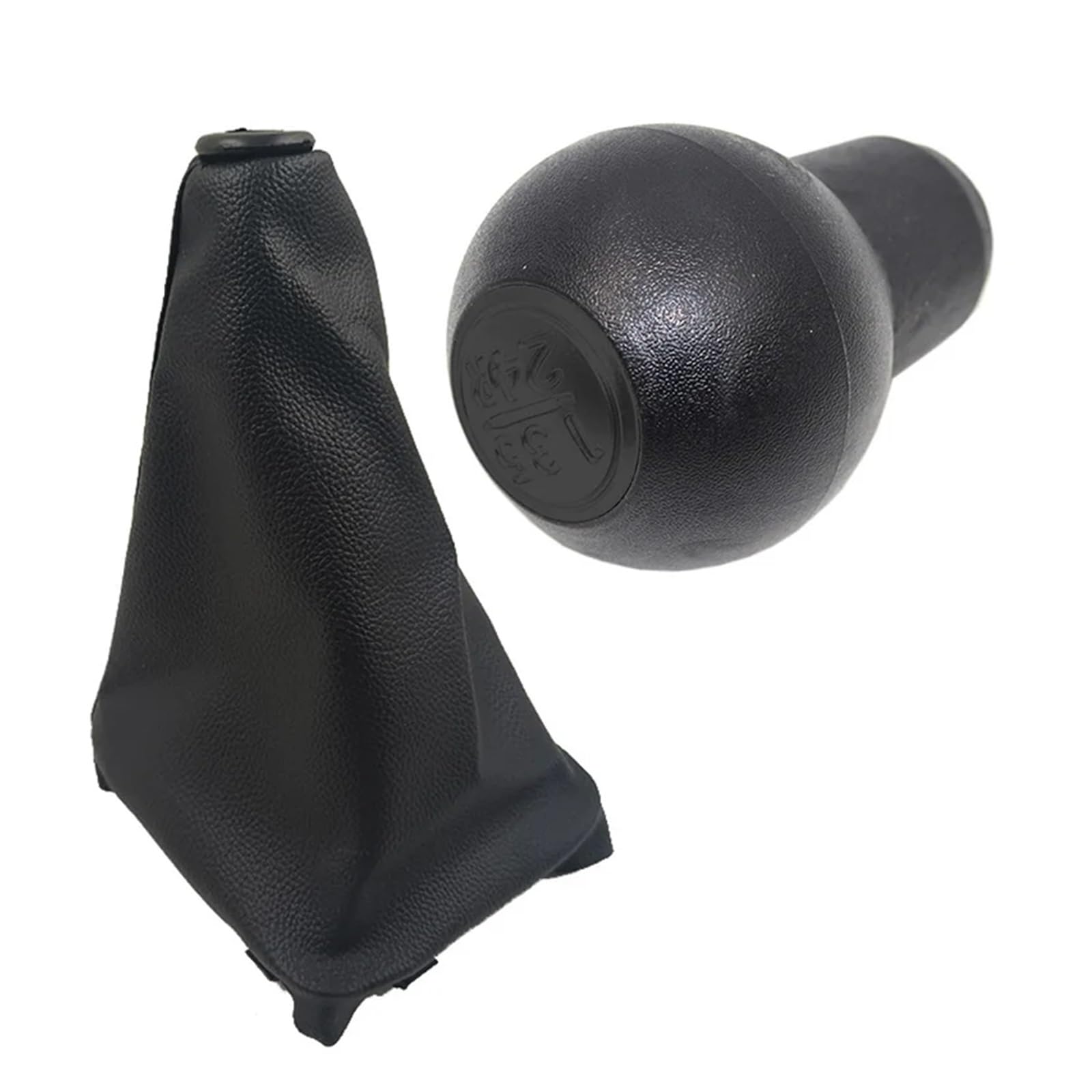 Wylwsha Set Black Shift Gear Knob Cover For Hyundai For Elantra For Avante Xd 2000 2002 2003 5 Speed Gear Stick Shift Knob Pu Leather Cover Gaiter(Set Black)