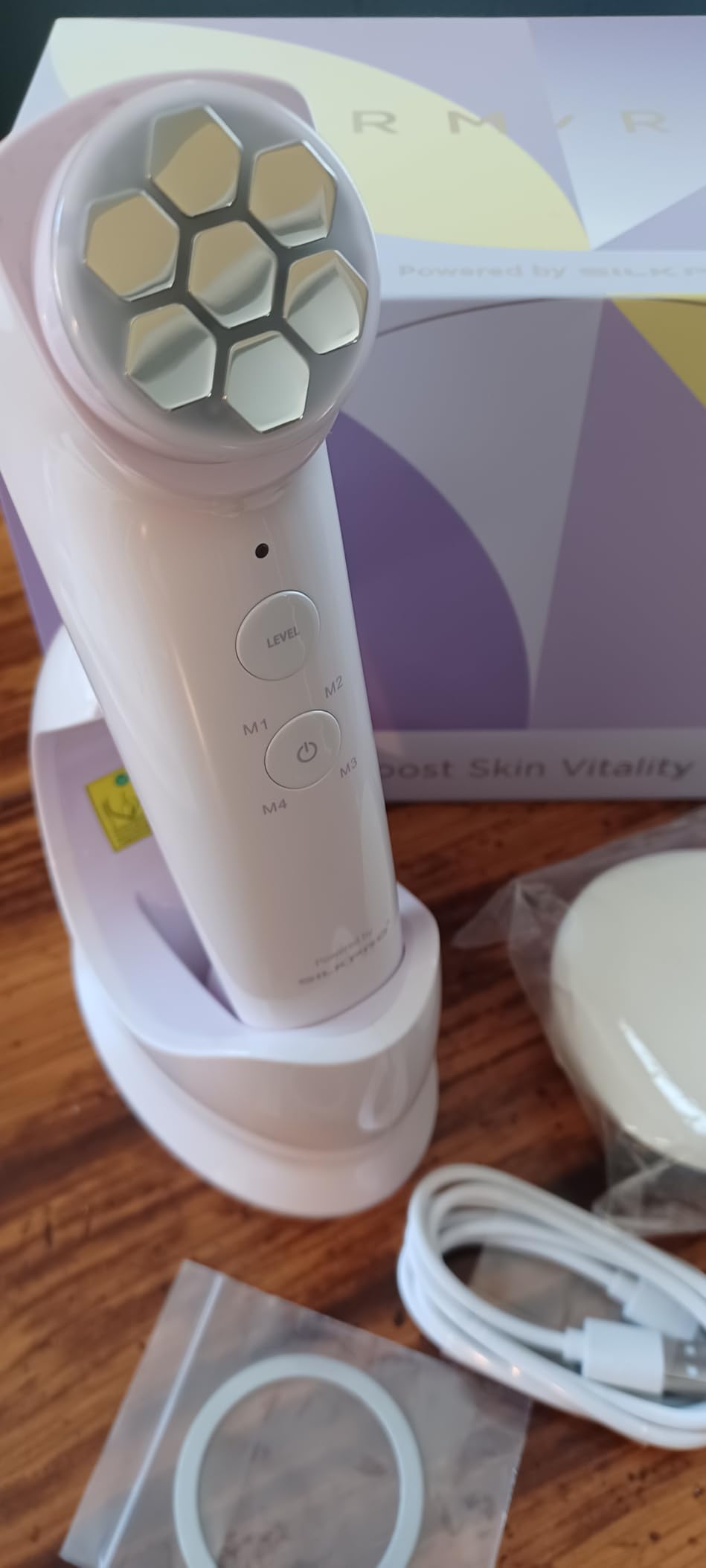 DermRays M1 4-in-1 Facial Toning Tool with Multi-Leading Tech for a Visibly Radiant & Youthful Appearance
