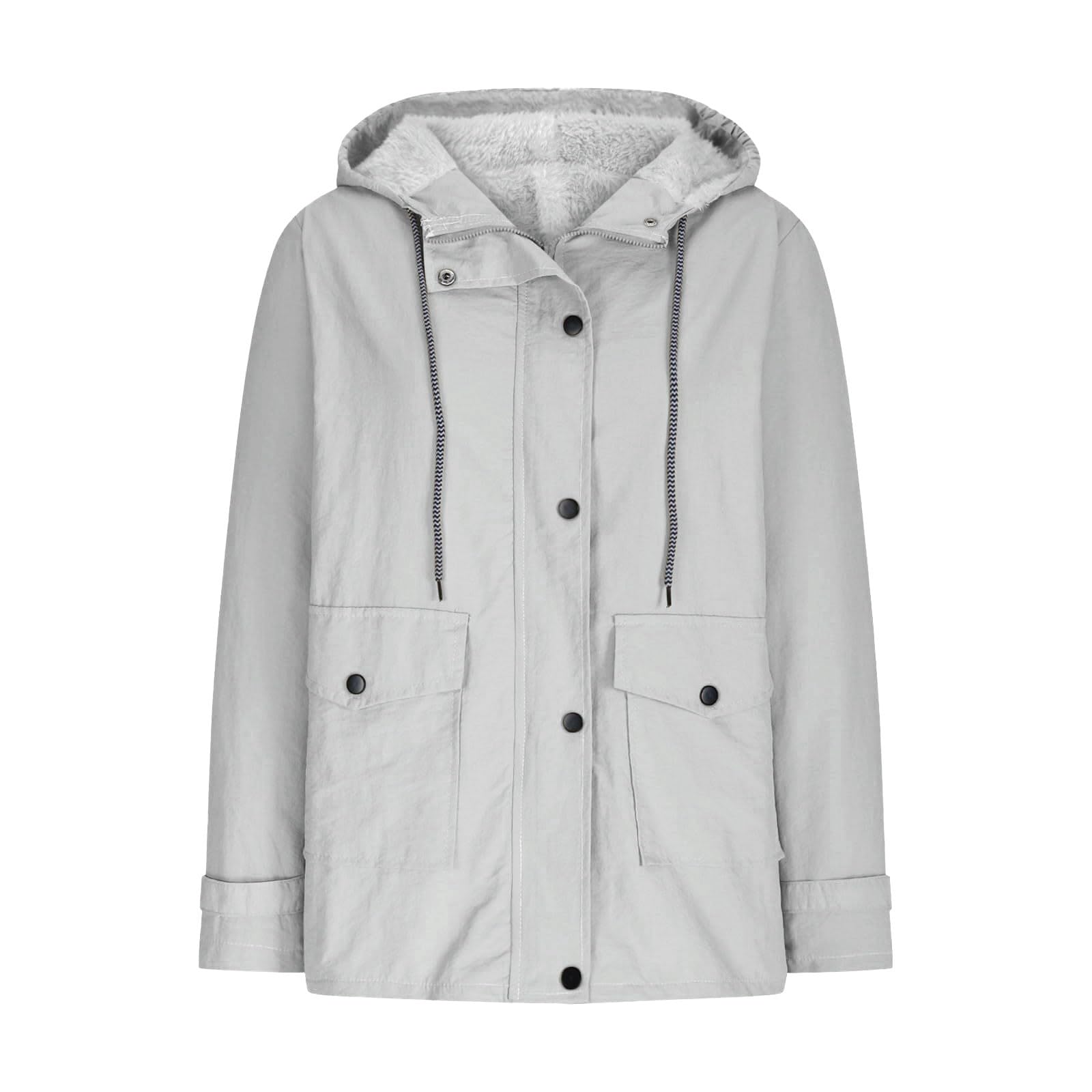 Chaqueta De Lluvia Felpa Para Mujer, Con Cremallera, Sudaderas Informales, Chaquetas Cortavientos, Abrigo Manga Larga, Viaje Mujer Largas Chubasquero Casual Nieve Deportivas Impermeable