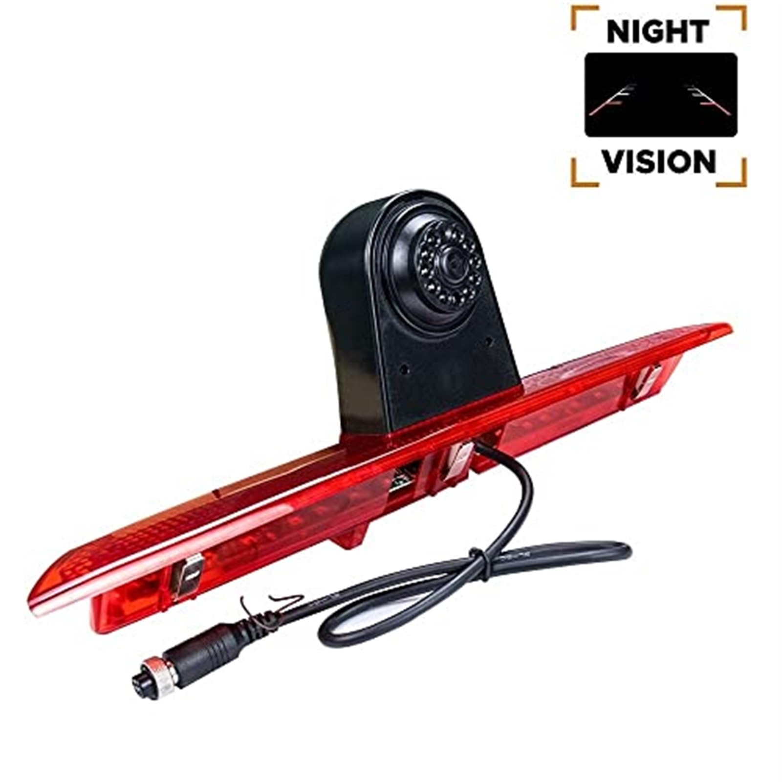 Kamera HD 3. światła hamowania + 7-calowy monitor, do Forda, Transita 8 V363, F-150, F250 F350 2014-2019 cofania z noktowizorem Kamera tylnego światła stopu samochodu