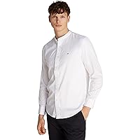 Tommy Hilfiger Uomo Camicia Flex Poplin Solid Mao Regular Fit