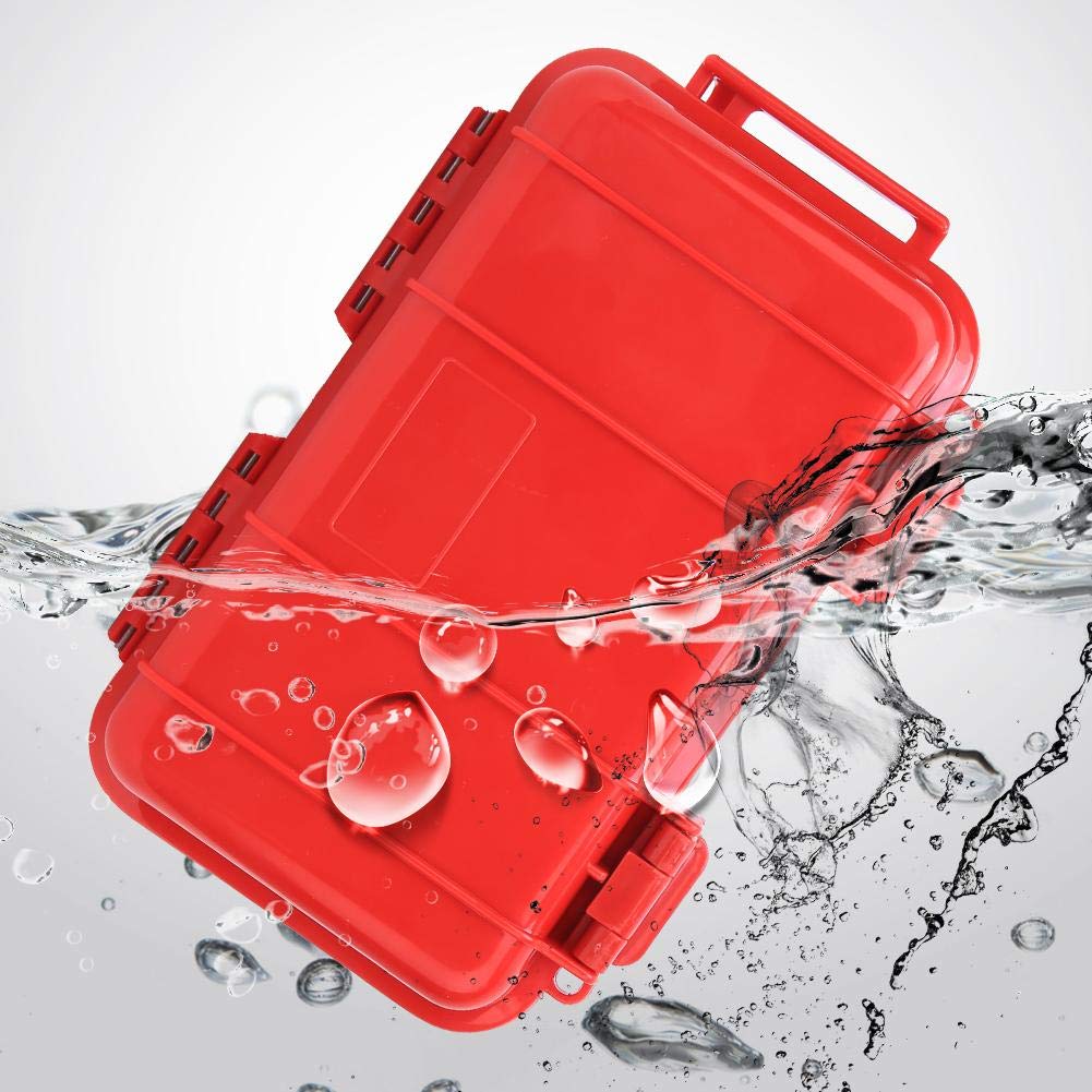 MAGT Wasserdichte Box, Stoßfeste Aufbewahrungsbox Outdoor EDC Wasserdicht Druckfest Versiegelungsbox Aufbewahrungskoffer Überlebensausrüstung(L)