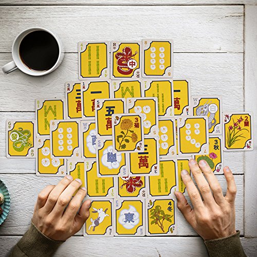 Baraja de 156 cartas estilo Mahjong americano miniatura 7