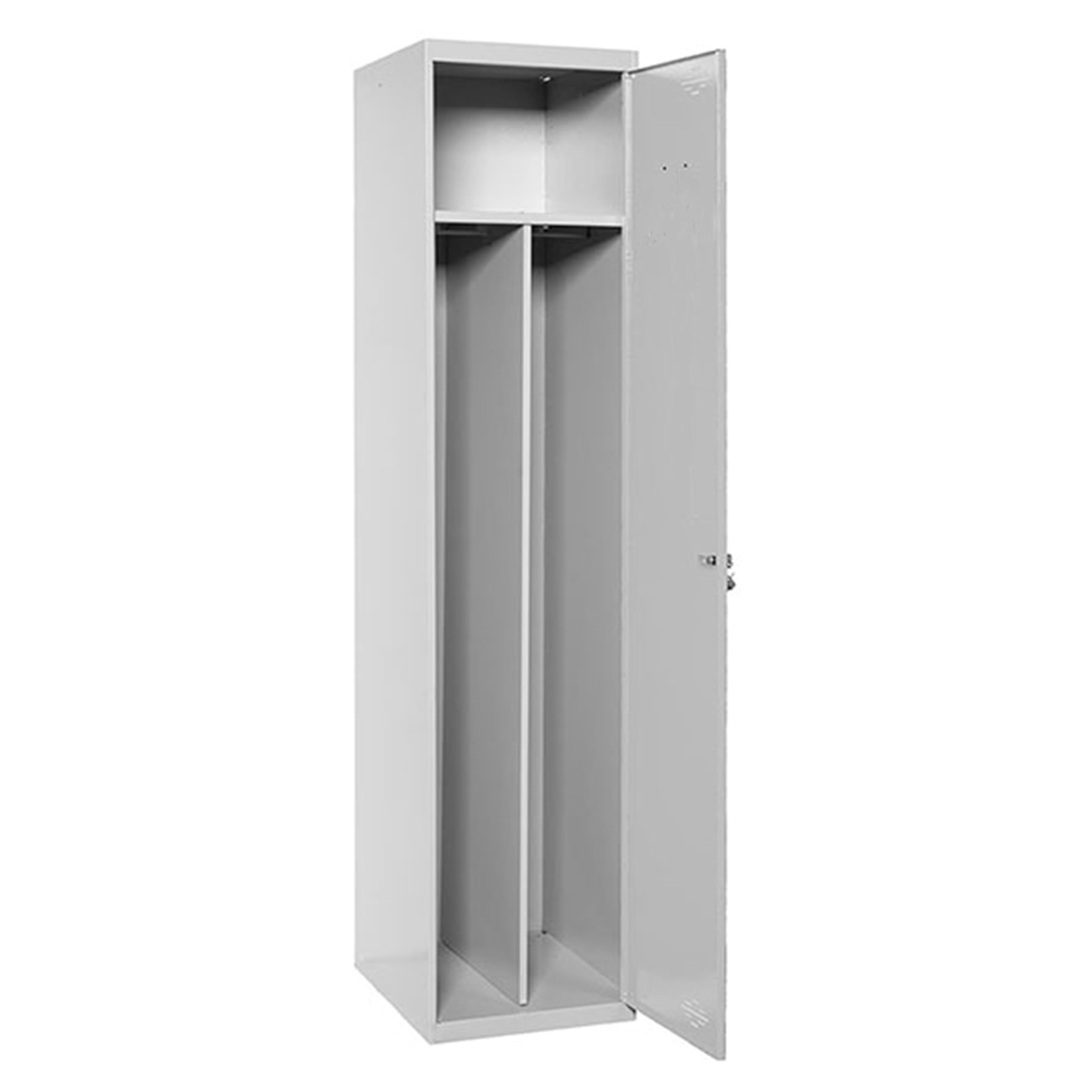 Simon Rack Armadietto spogliatoio 1 porta 1800x300x500 mm - Simonlocker | Include 2 chiavi, Vernice anticorrosione, Grigio