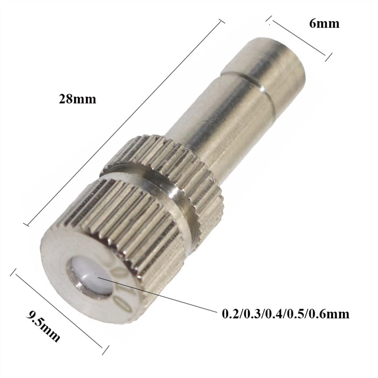 pulverizador 50 unids 6 mm de Baja presión Bloqueo de Deslizamiento boquillas de nebulización jardín refrigeración Agua Aerosol Fácil instalación, Buen Rendimiento de Ahorro de a