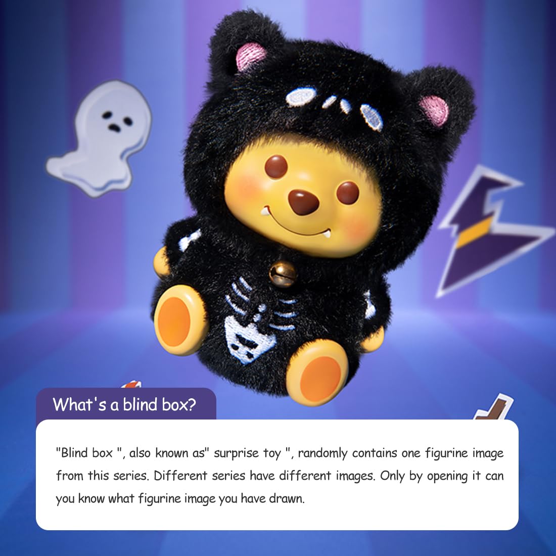 MINISO Disney Winnie The Pooh Pumpkin Night Pocket Monster Blind