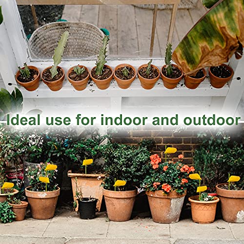 Garsum 42 Traps Sticky Houseplant Traps Gnat Yellow Insect Trap Indoor Fruit Fly Stakes Trap #TOP6