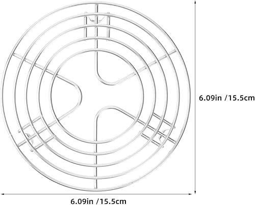 Vista 20 de Estante de vapor para ollas: Estante redondo de enfriamiento de acero inoxidable - Estante de vapor para freidora de vapor, olla a presión 7.9