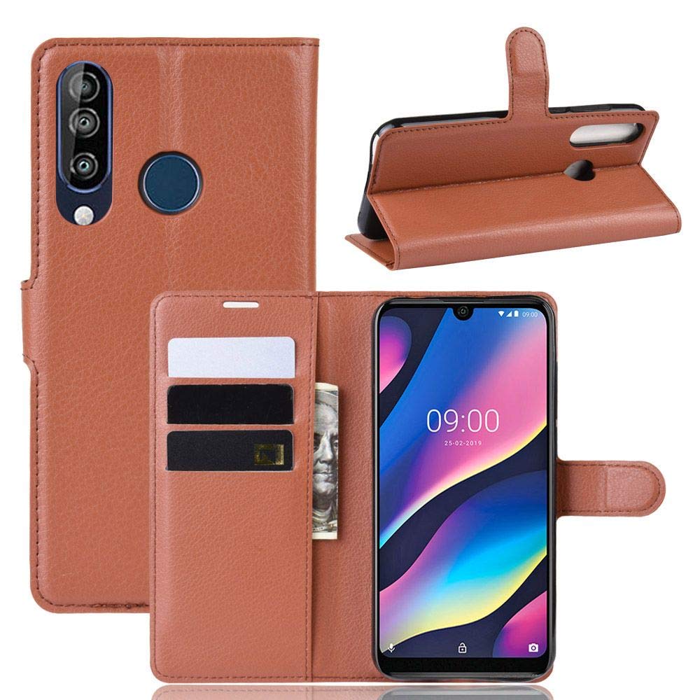 Custodia per Wiko View 2,Flip Pelle Magnetica Cover a Libro con Slot per Schede per Wiko View 2,Supporto Stand, Interno TPU Protezione Portafoglio Case