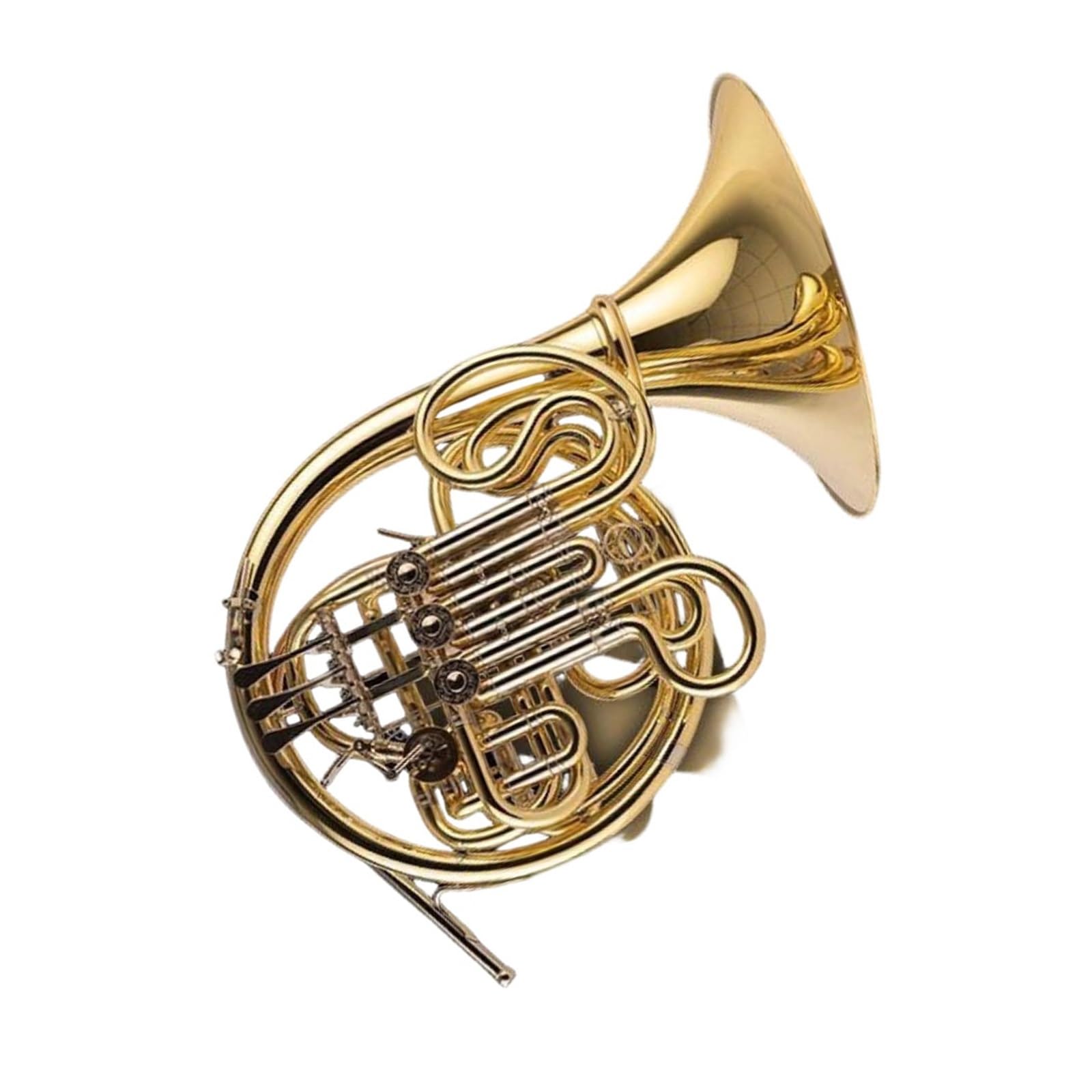 Profesjonalny Instrument Waltorniowy Ćwiczenia Gry Na Instrumencie Waltorni Francuskiej W Kolorze Złota Odpowiednie Dla Początkujących I Dorosłych(3/4)
