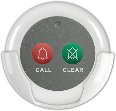 Dual-Function Call Button Accessory, 2-Pack, White